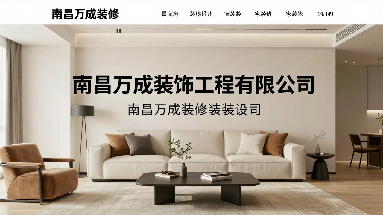 南昌万成装饰工程有限公司 首页主视觉